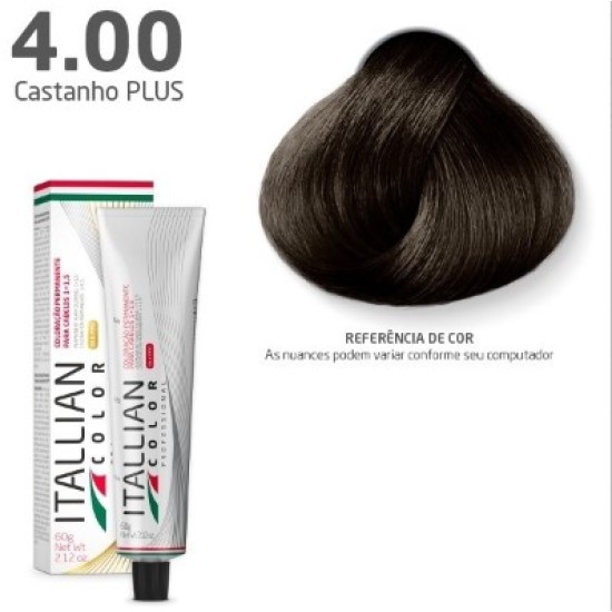 COLORAÇÃO ITALLIAN COLOR 60G CASTANHO PLUS 4.00