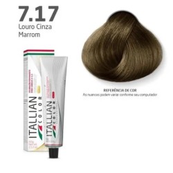 COLORAÇÃO ITALLIAN COLOR 60G  LOURO MARROM FRIO 7.17