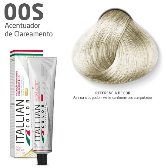 COLORAÇÃO ITALLIAN COLOR 60G ACENTUADOR DE CLAREAMENTO 00S