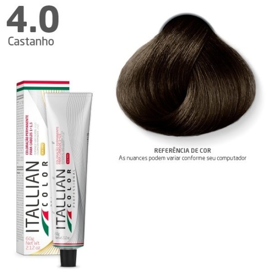 COLORAÇÃO ITALLIAN COLOR 60G CASTANHO 4.0