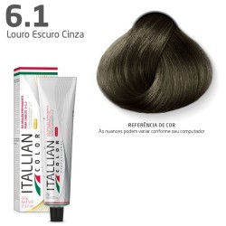 COLORAÇÃO ITALLIAN COLOR 60G LOURO ESCURO CINZA 6.1