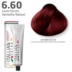 COLORAÇÃO ITALLIAN COLOR 60G LOURO ESCURO VERMELHO NATURAL 6.60