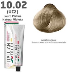 COLORAÇÃO ITALLIAN COLOR 60G LOURO PLATINA NATURAL VIOLETA 10.02