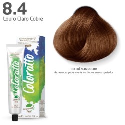 COLORAÇÃO COLORATTO  SEM AMÔNIA  60G LOURO CLARO COBRE 8.4