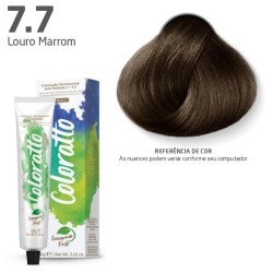 COLORAÇÃO COLORATTO  SEM AMÔNIA  60G LOURO MARROM 7.7