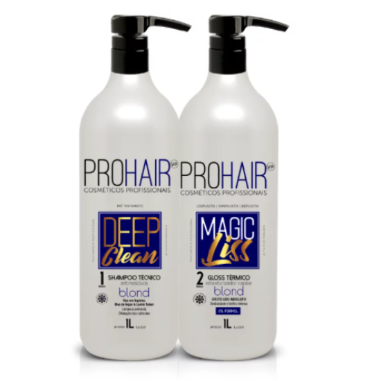 COMBO ESCOVA PROGRESSIVA BLOND 1L  MAGIC LISS  PROHAIRVP