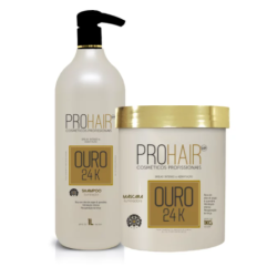 COMBO SHAMPOO 1L + MÁSCARA 1KG OURO 24K PROHAIRUP