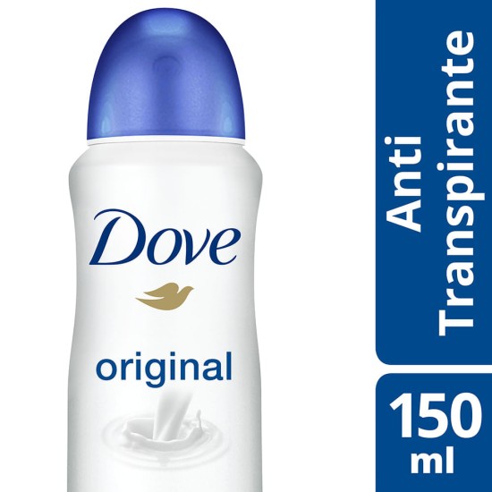 DESODORANTE ANTITRANSPIRANTE AEROSOL DOVE ORIGINAL 150ML