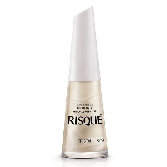 ESMALTE RISQUÉ  BRANCO CINTILANTE CRISTAL 8ML 